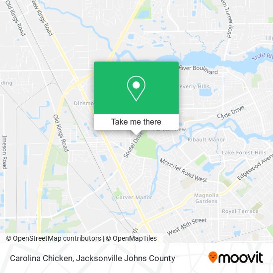 Carolina Chicken map