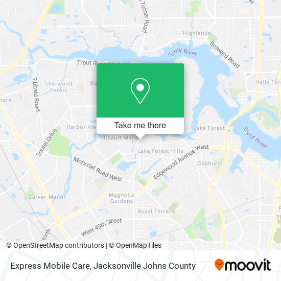 Mapa de Express Mobile Care