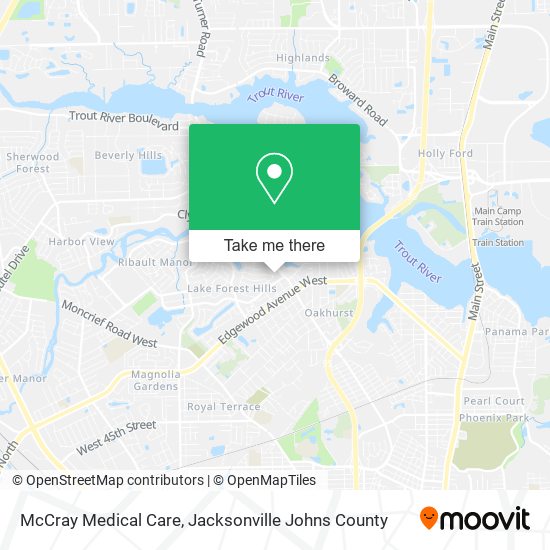 Mapa de McCray Medical Care