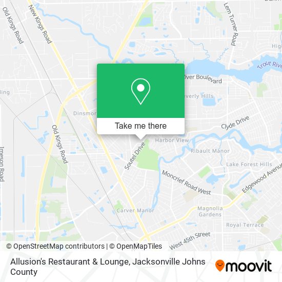 Mapa de Allusion's Restaurant & Lounge