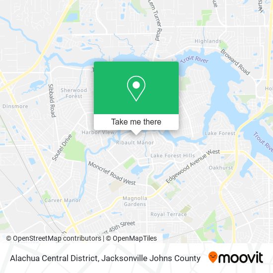 Alachua Central District map