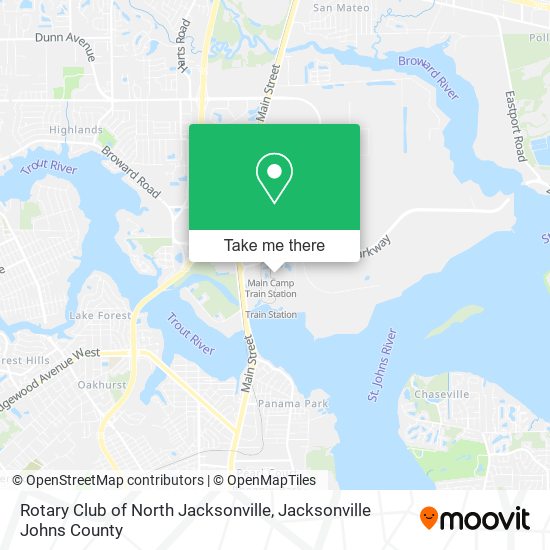 Rotary Club of North Jacksonville map