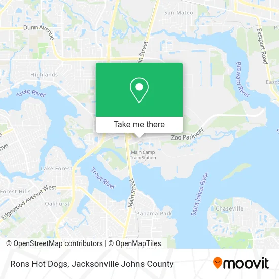 Rons Hot Dogs map