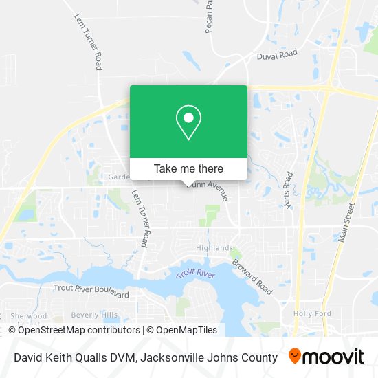 David Keith Qualls DVM map