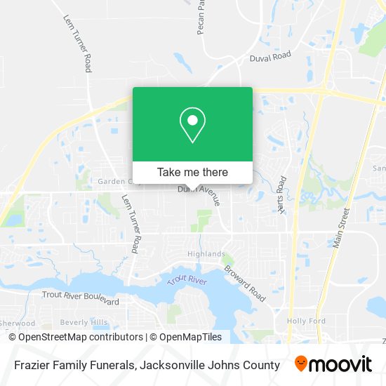 Frazier Family Funerals map