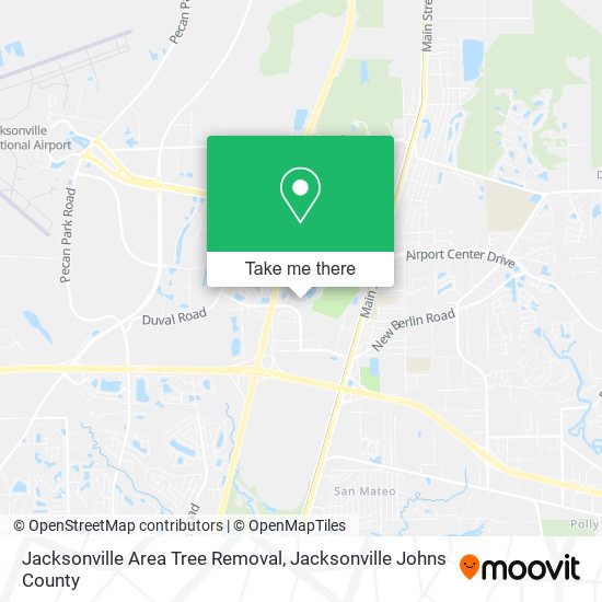Mapa de Jacksonville Area Tree Removal