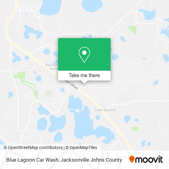 Blue Lagoon Car Wash map