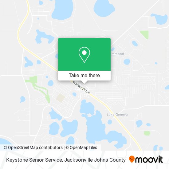 Keystone Senior Service map