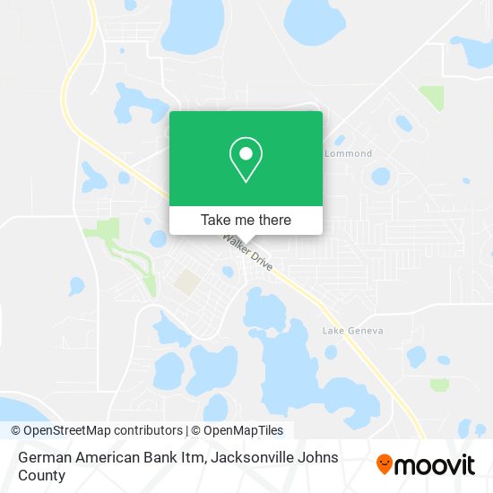 Mapa de German American Bank Itm