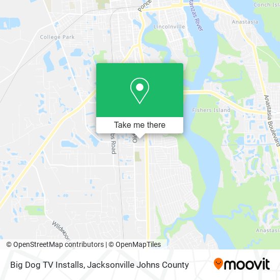 Big Dog TV Installs map