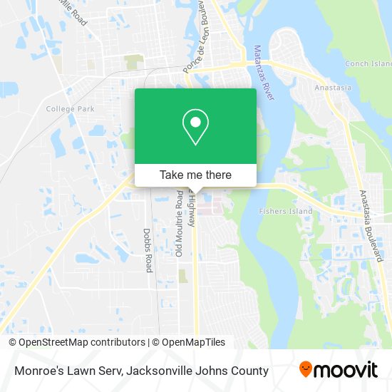 Monroe's Lawn Serv map