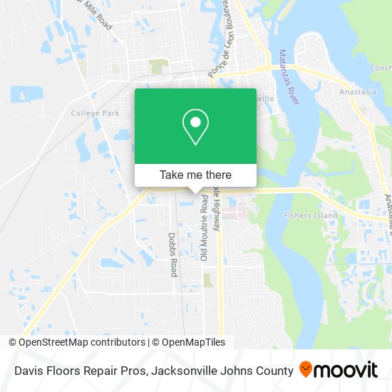 Davis Floors Repair Pros map