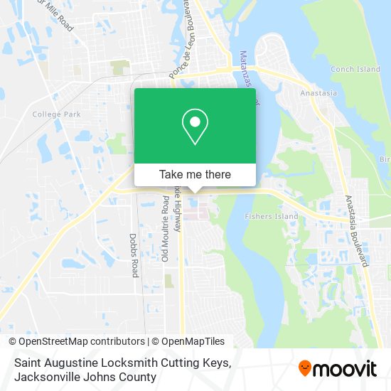 Saint Augustine Locksmith Cutting Keys map