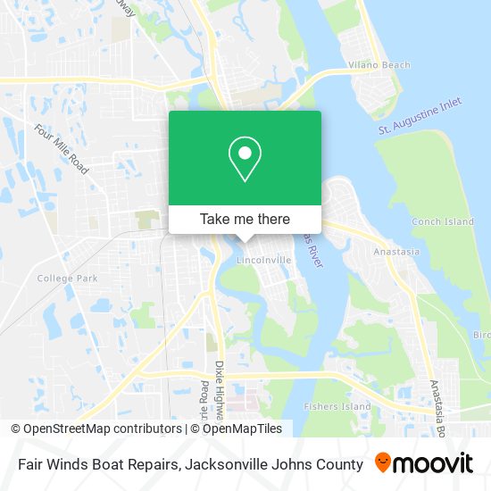 Fair Winds Boat Repairs map
