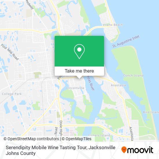 Mapa de Serendipity Mobile Wine Tasting Tour