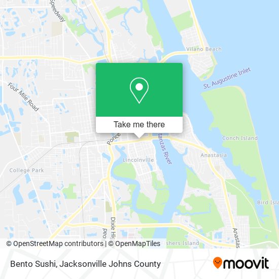 Mapa de Bento Sushi