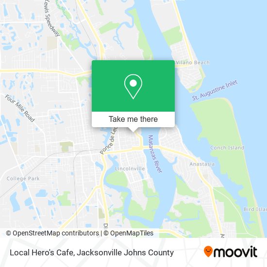 Mapa de Local Hero's Cafe