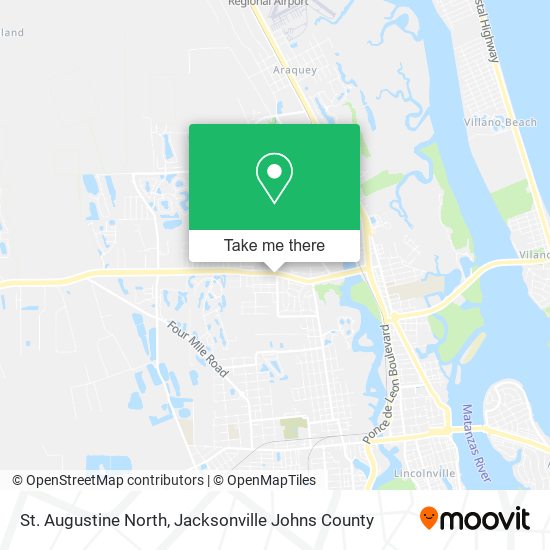 St. Augustine North map
