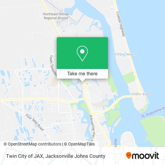 Twin City of JAX map