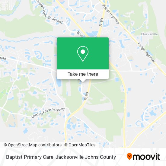 Baptist Primary Care map