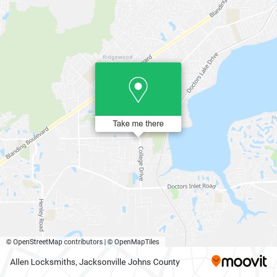 Allen Locksmiths map