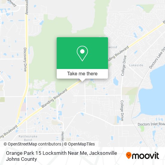 Orange Park 15 Locksmith Near Me map