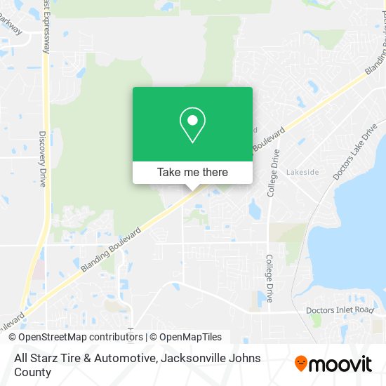 Mapa de All Starz Tire & Automotive