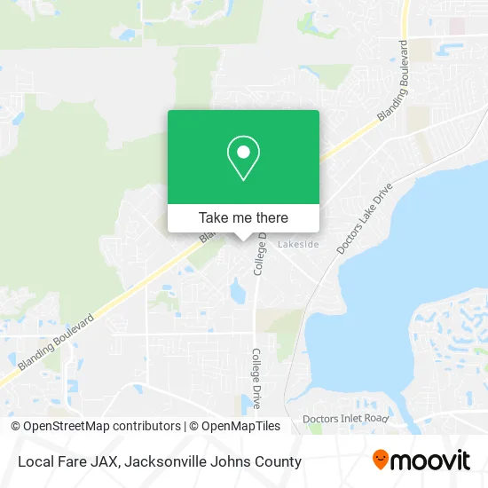Local Fare JAX map
