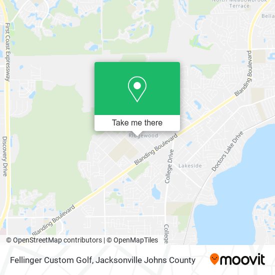 Fellinger Custom Golf map