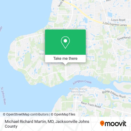 Mapa de Michael Richard Martin, MD