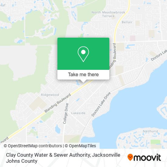 Clay County Water & Sewer Authority map