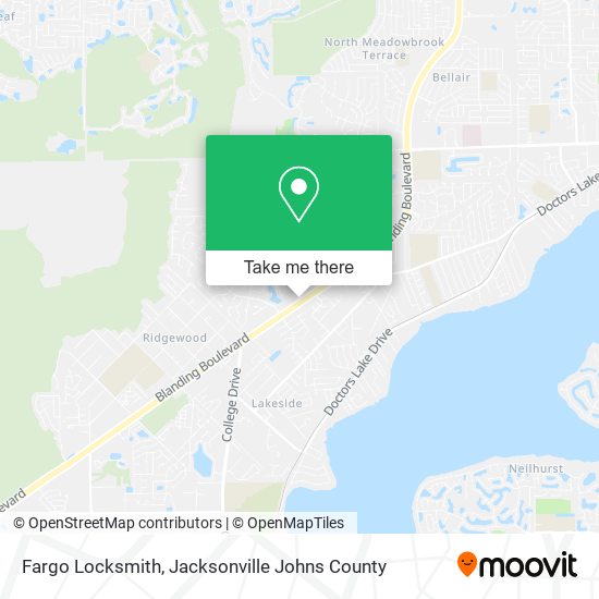 Fargo Locksmith map