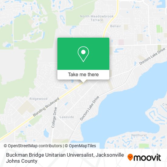 Buckman Bridge Unitarian Universalist map