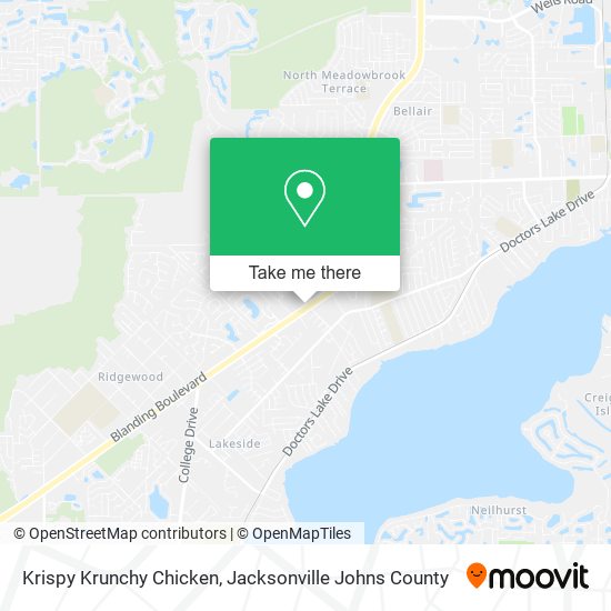 Mapa de Krispy Krunchy Chicken