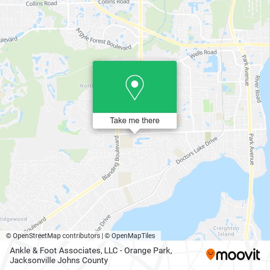 Ankle & Foot Associates, LLC - Orange Park map
