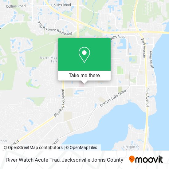 Mapa de River Watch Acute Trau