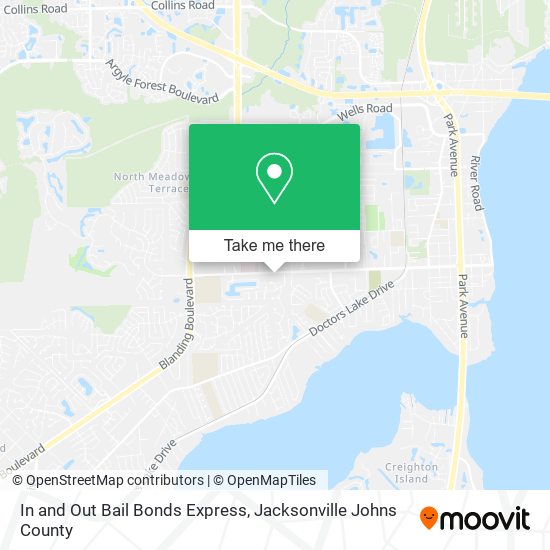 In and Out Bail Bonds Express map