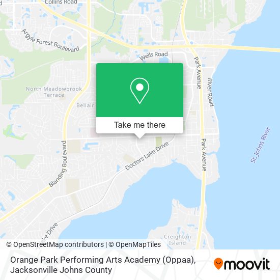 Mapa de Orange Park Performing Arts Academy (Oppaa)