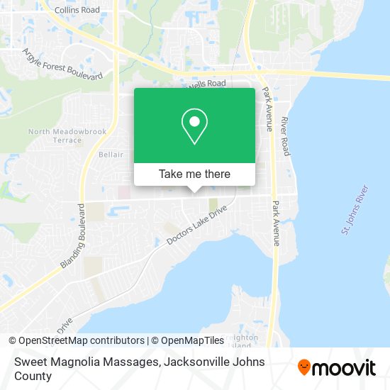 Mapa de Sweet Magnolia Massages