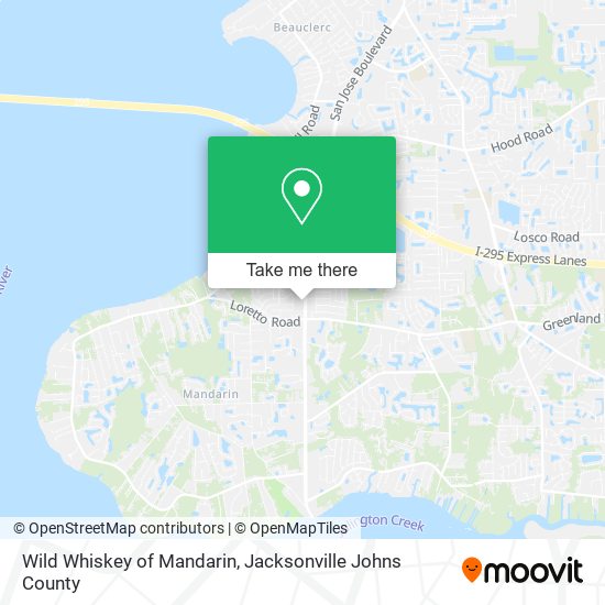 Wild Whiskey of Mandarin map