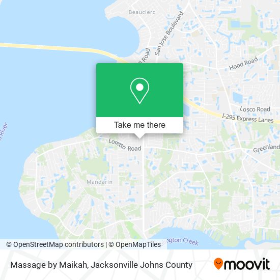 Massage by Maikah map