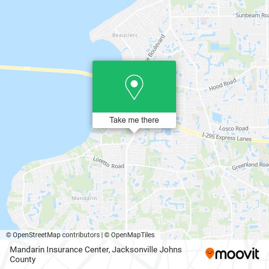 Mandarin Insurance Center map
