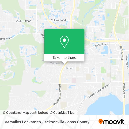 Mapa de Versailes Locksmith