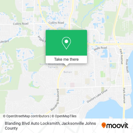 Blanding Blvd Auto Locksmith map