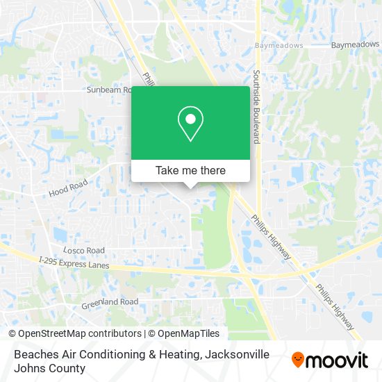 Mapa de Beaches Air Conditioning & Heating