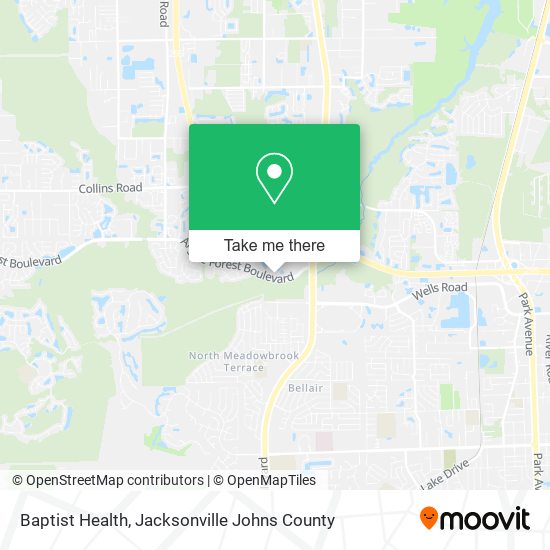 Baptist Health map