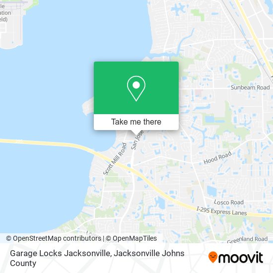 Mapa de Garage Locks Jacksonville