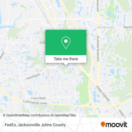 FedEx map