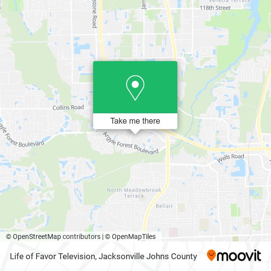 Mapa de Life of Favor Television