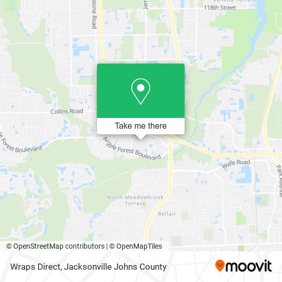 Mapa de Wraps Direct